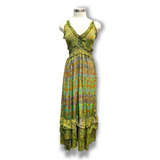 karma highway halter dress Karma Highway | Dresses | Karma Highway Floral Halter Maxi Dress Womens One Size White Blue Green