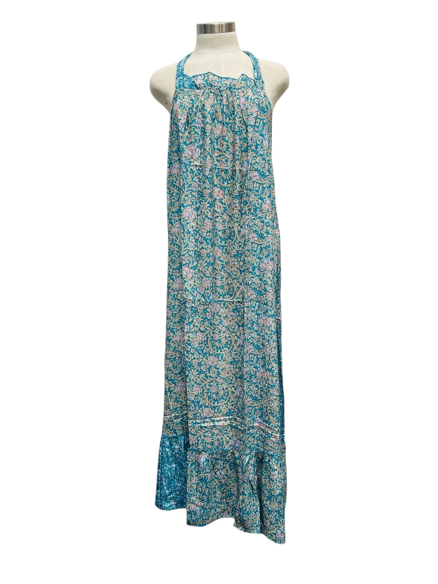 Printed Polyester Long Dress (3497)