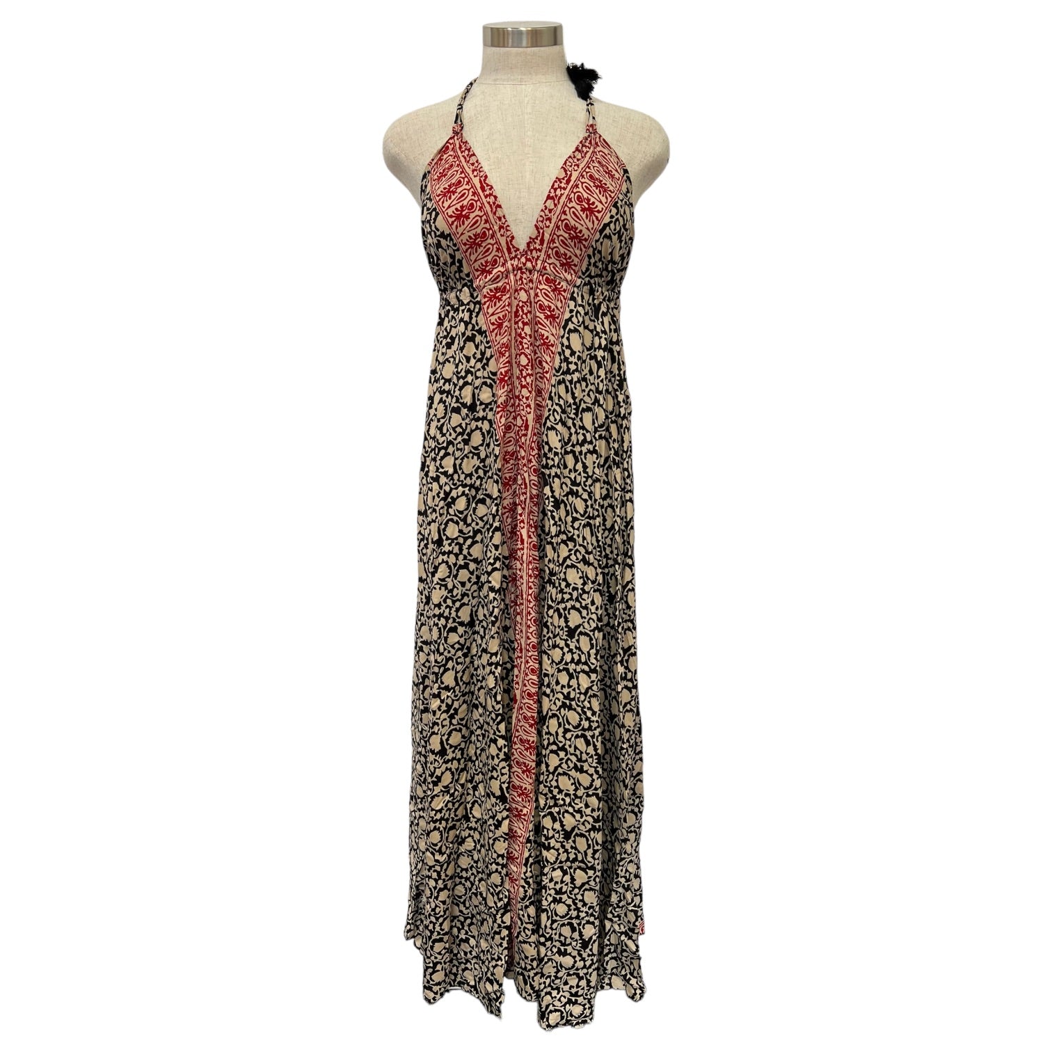 karma highway halter dress Cotton Block Print Long Halter Dress (3500) Karma Highway