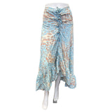 Printed Polyester Skirt (3529)