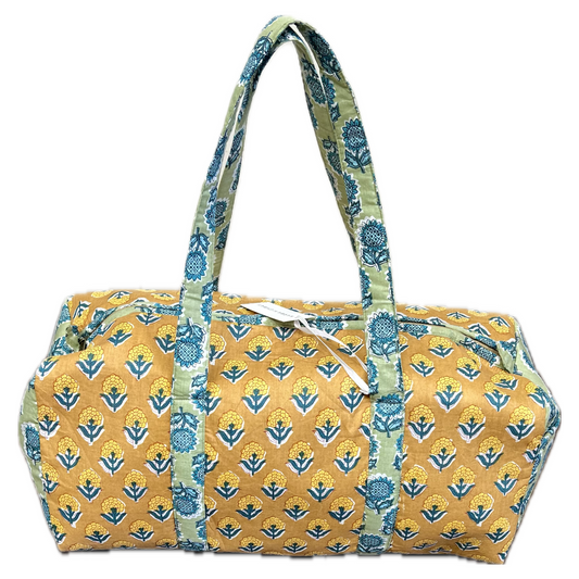 Handcrafted Bohemian Quilted Duffel Bag  (DB01)